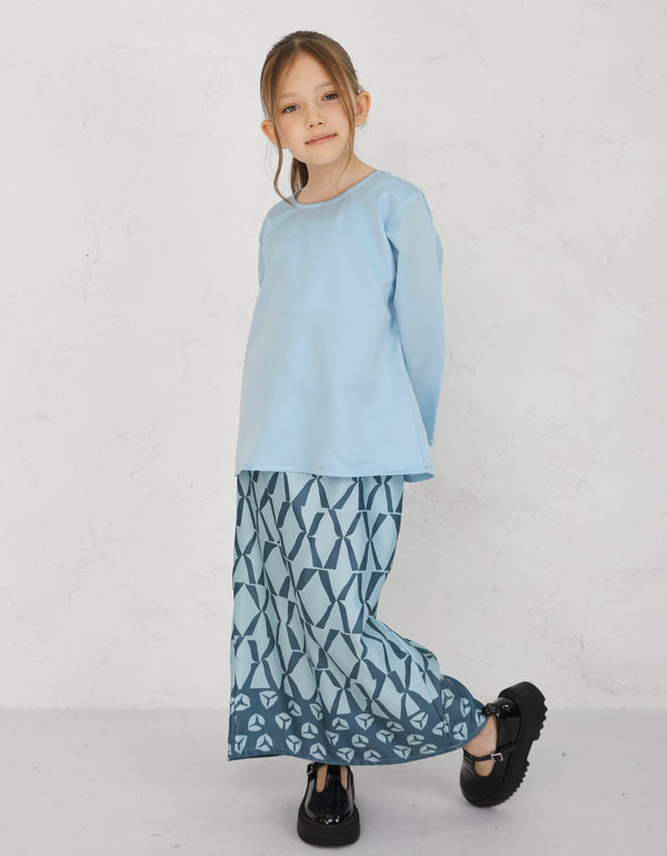 KIDS BAJU KURUNG KEDAH SAMARA (BABY BLUE)
